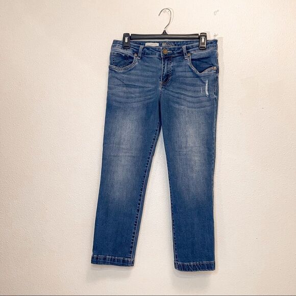 Kut From The Kloth Crop Straight Leg Jeans Size 6 - Picture 1 of 8